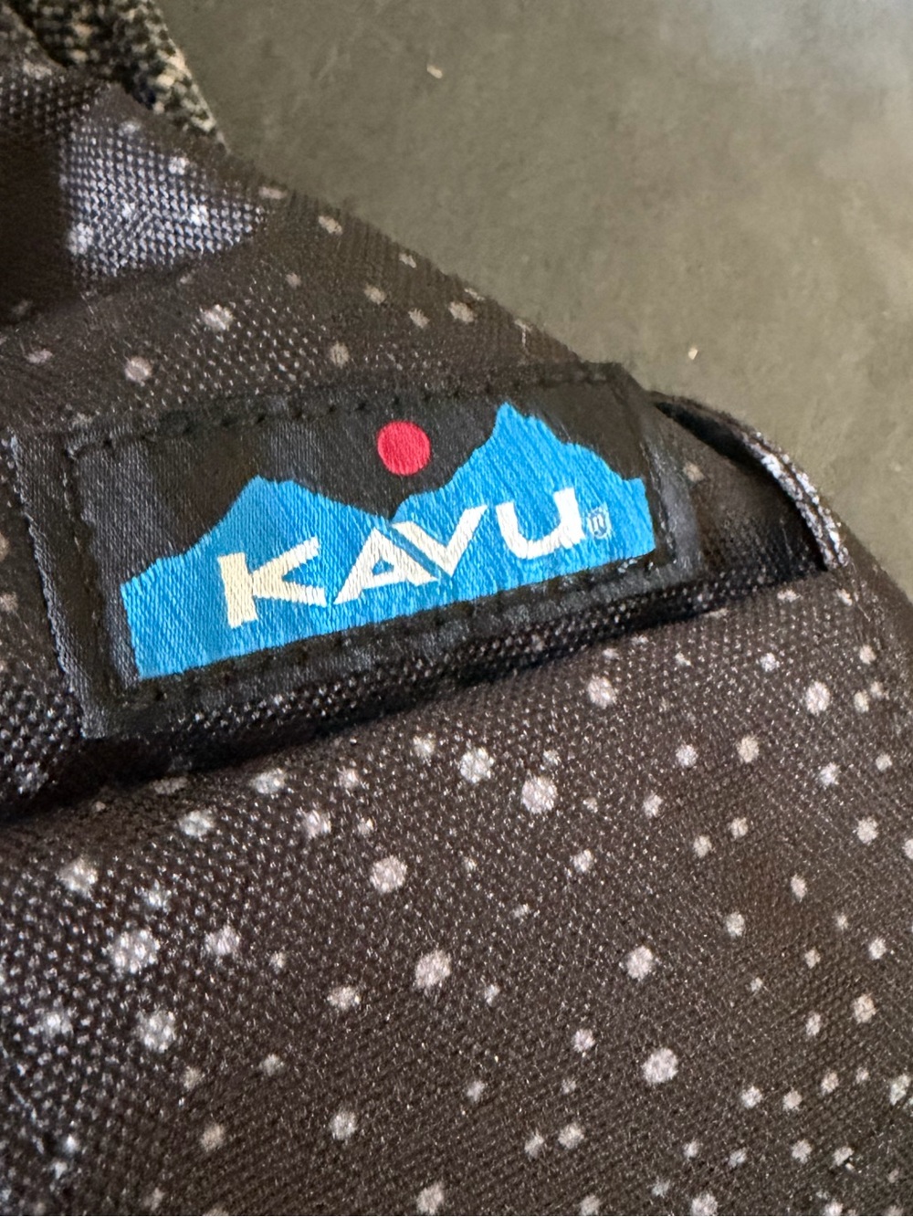 KAVU Black Speckled Sling Bag